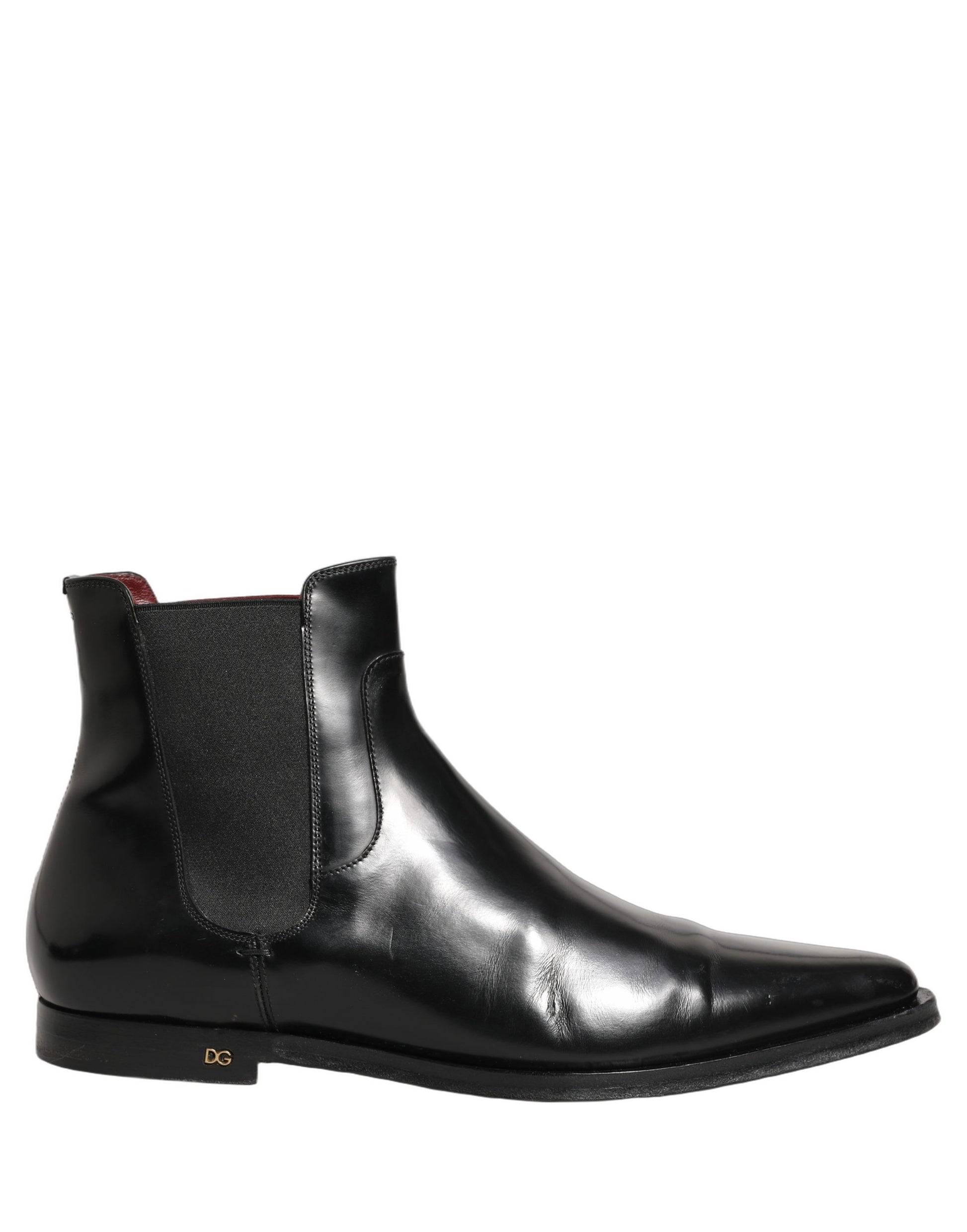 Black Chelsea Slip On Men Ankle Boots Shoes