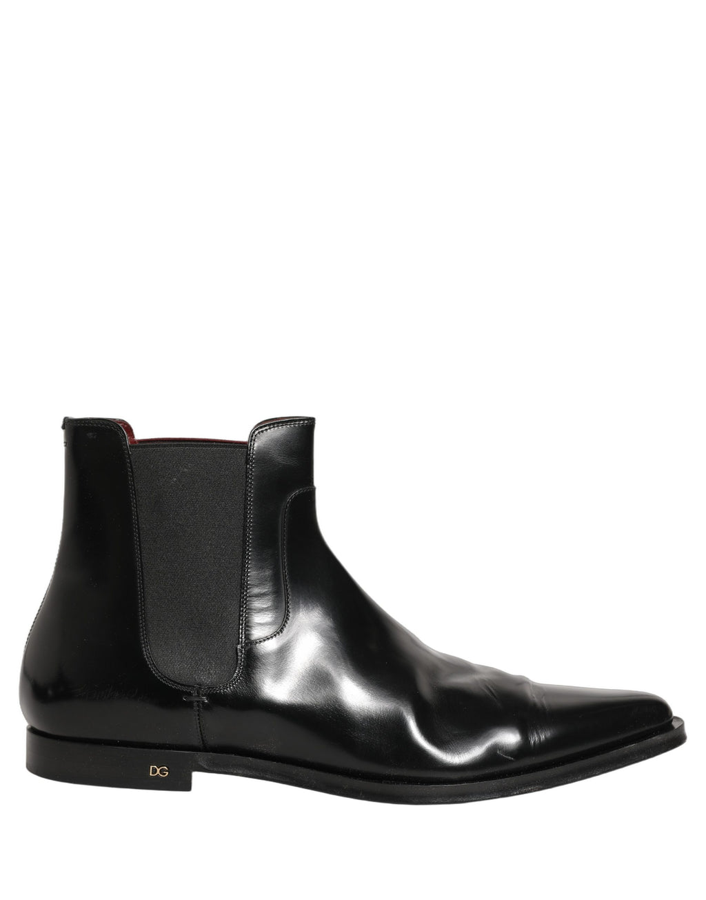 Black Chelsea Slip On Men Ankle Boots Shoes