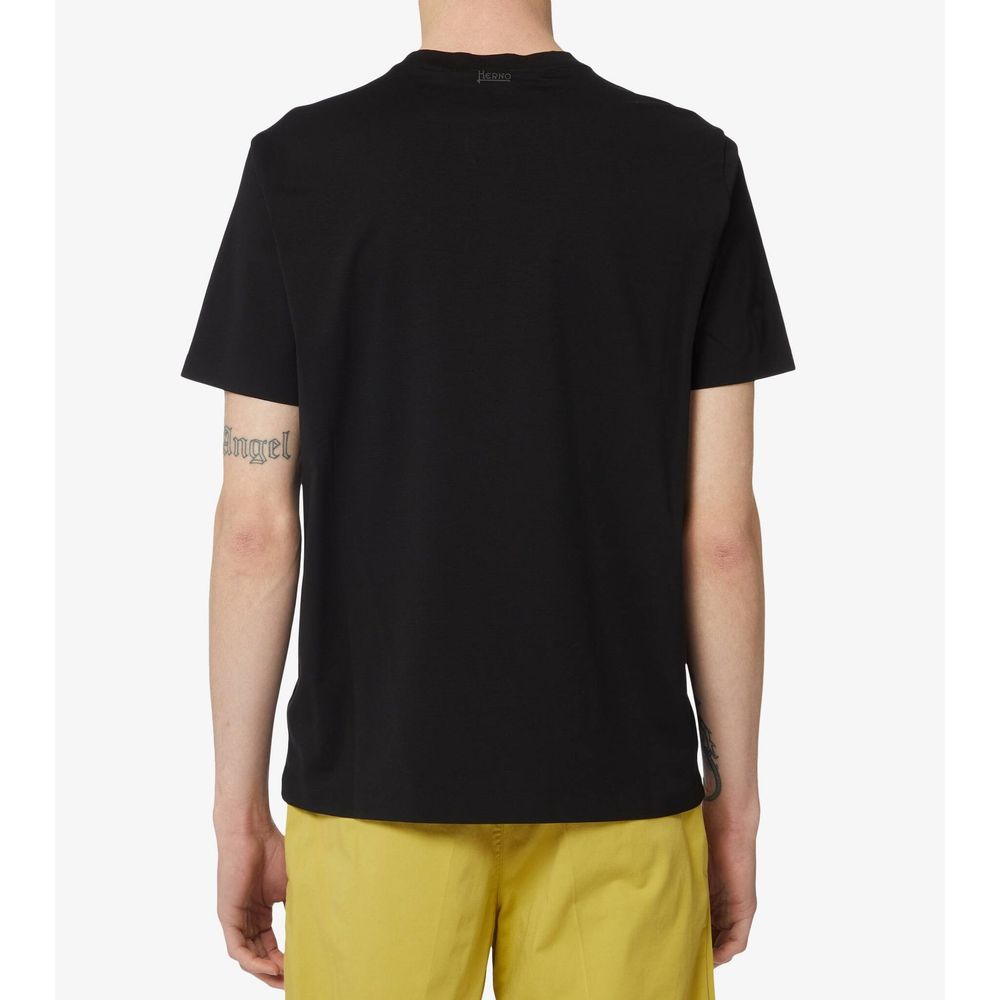 Black Cotton T-Shirt