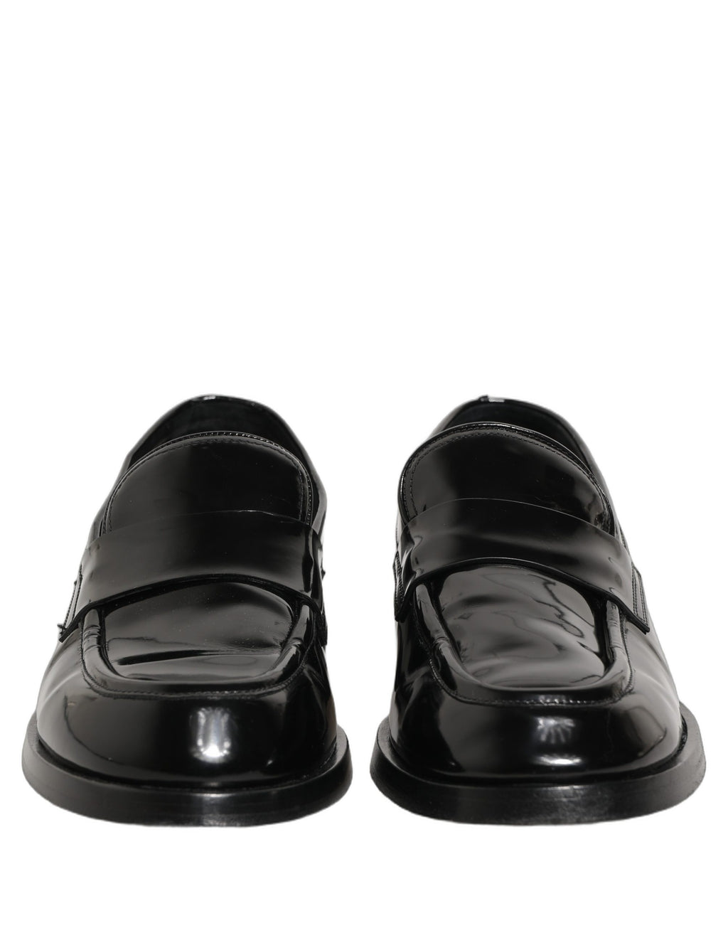 Black Leather Formal Men Dress Loafers Shoes