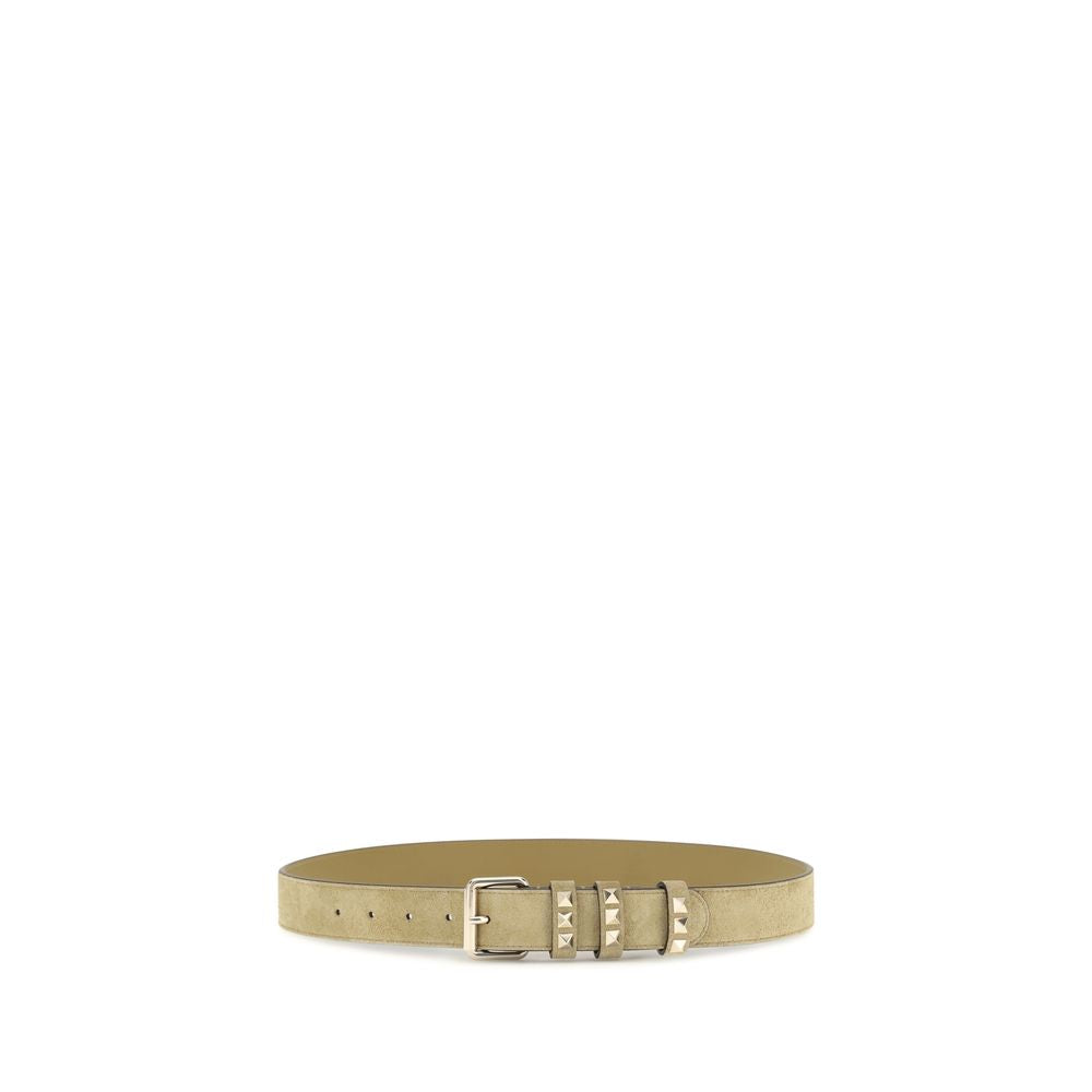 Beige Calf Leather Bos Taurus Belt