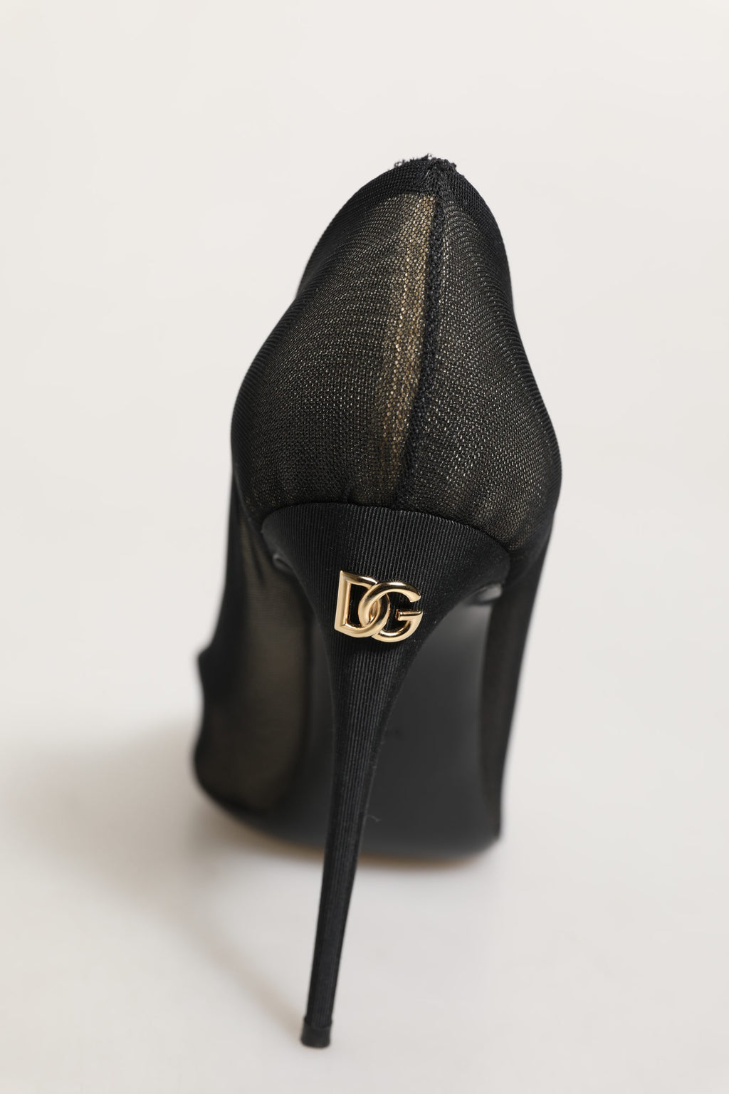 Black Mesh Stiletto High Heels Pumps Shoes