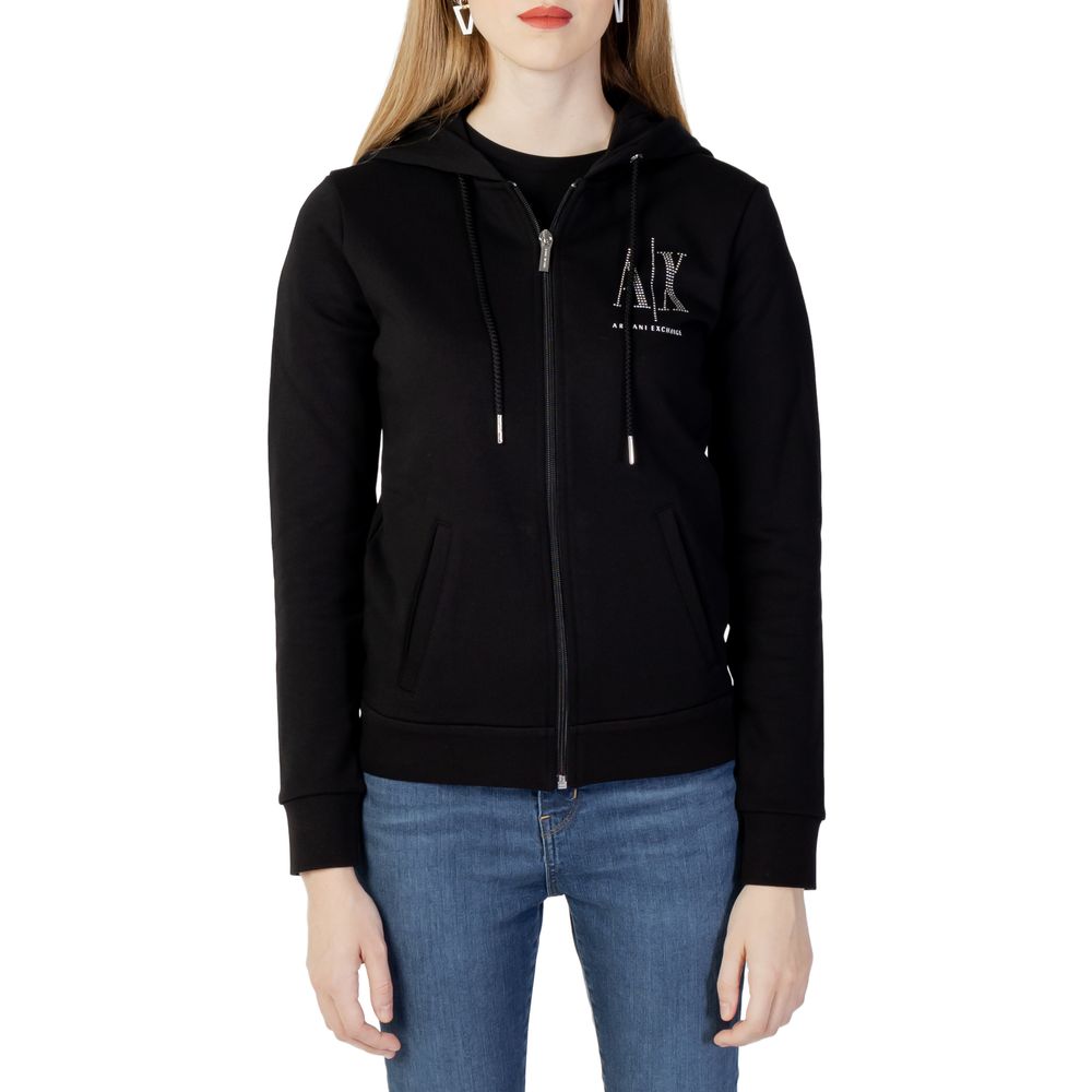Black Cotton Sweatshirt
