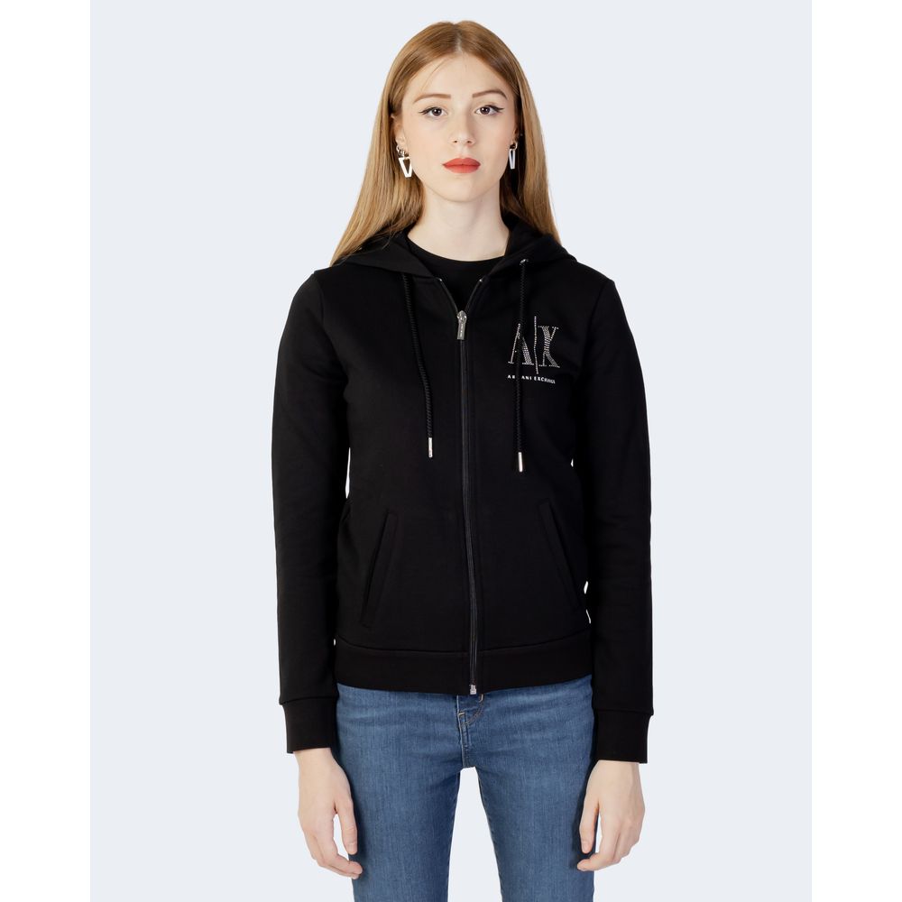 Black Cotton Sweatshirt