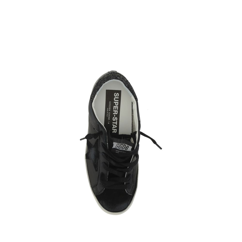 Black Calf Leather Bos Taurus Sneakers