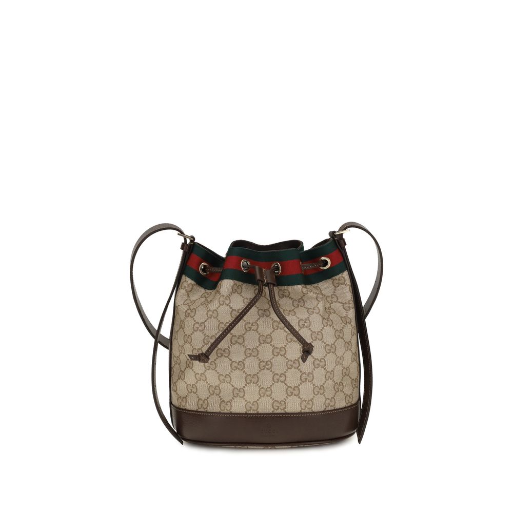 Beige Cotton Backet Bag
