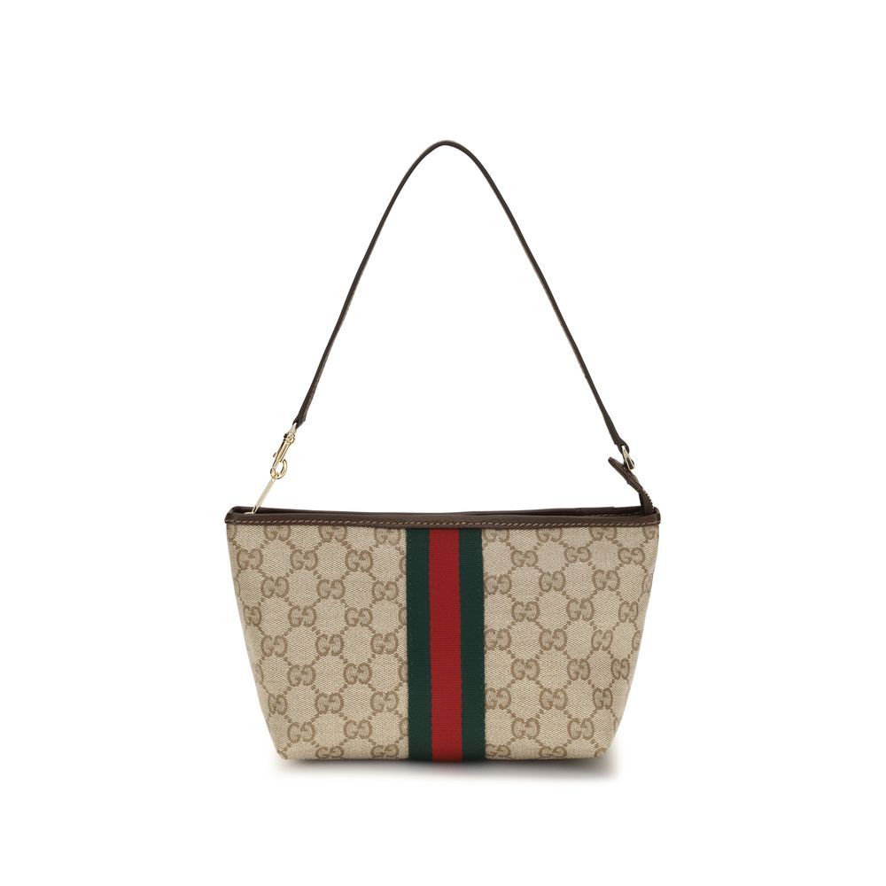 Beige Fabric Handbag