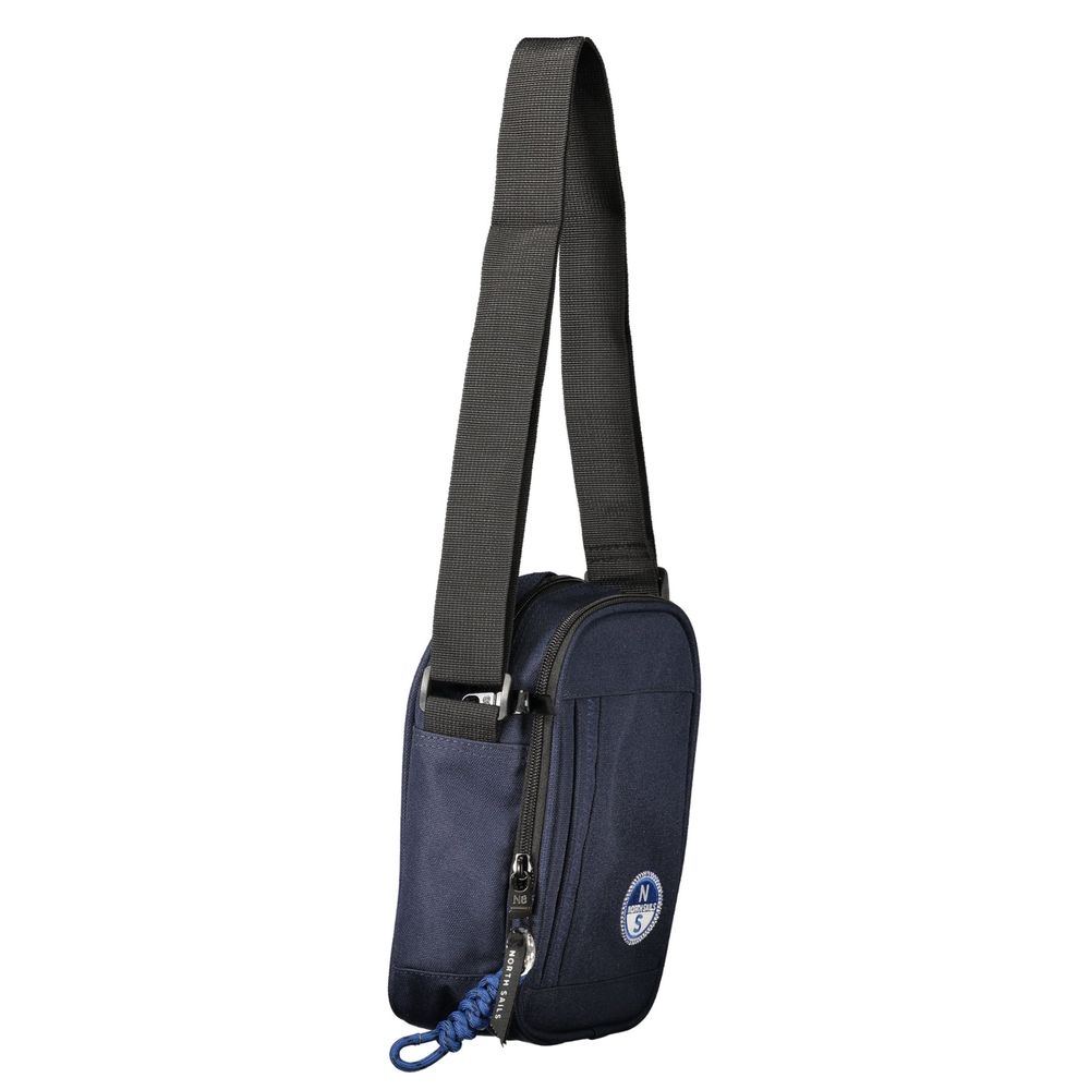 Blue Polyester Shoulder Bag