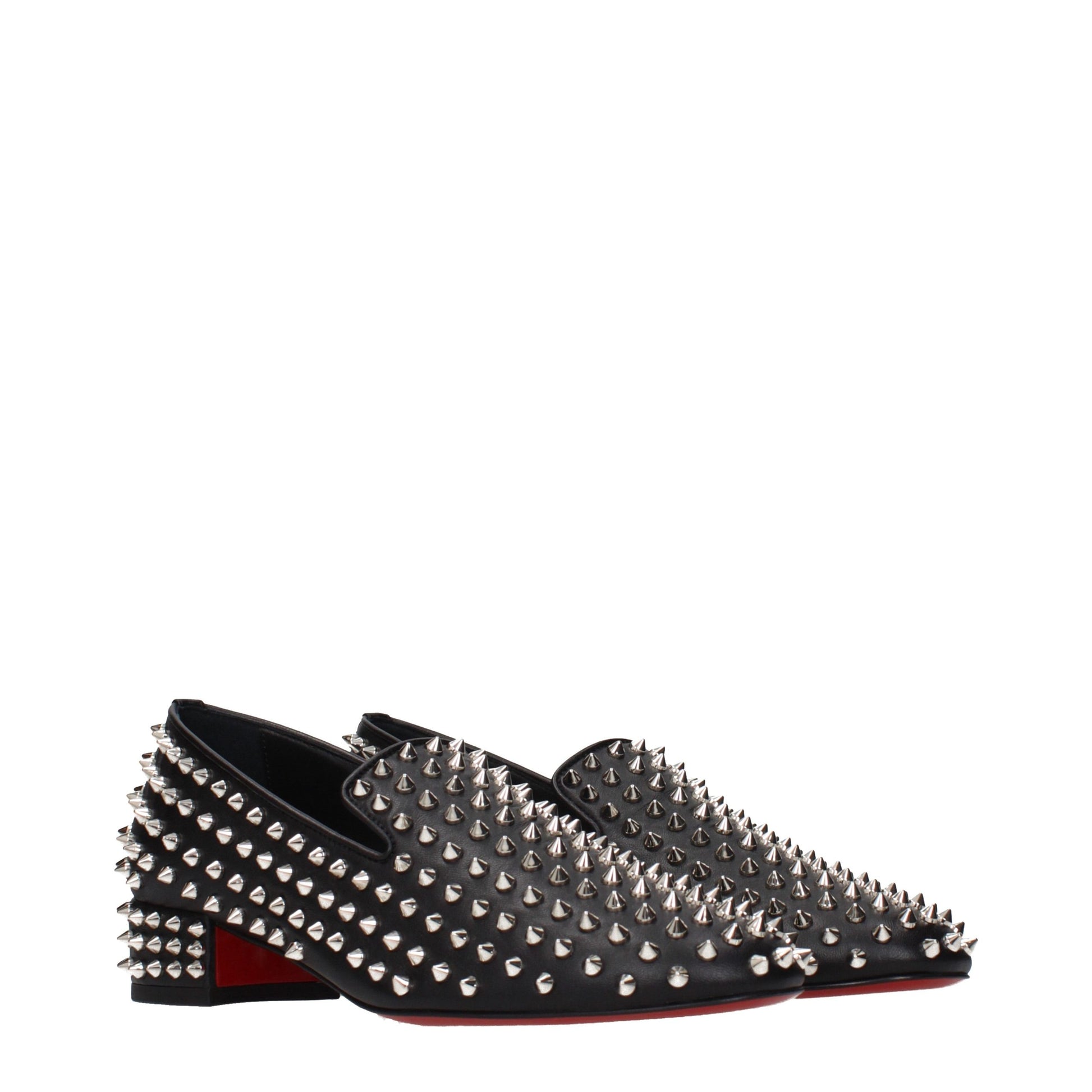 Black Leather Slip-On Loafers