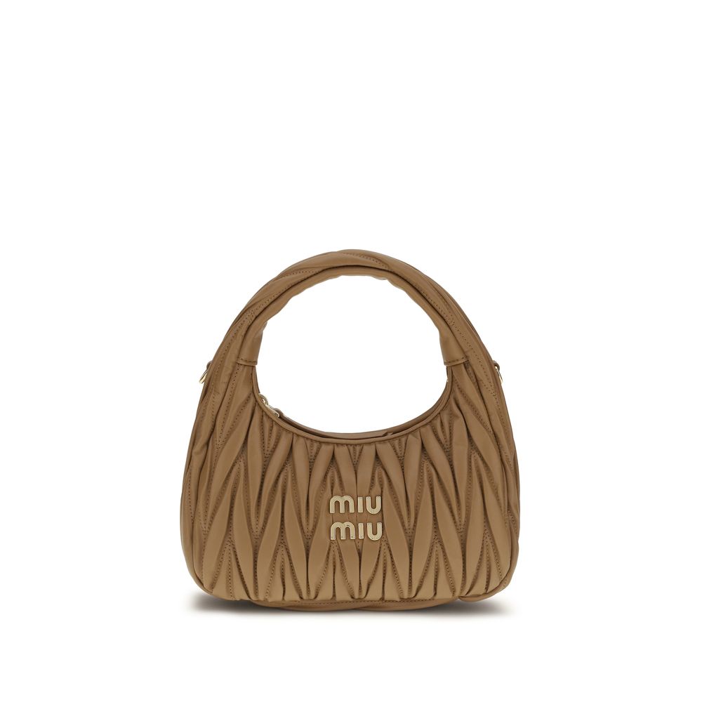 Beige Calf Leather Bos Taurus Handbag