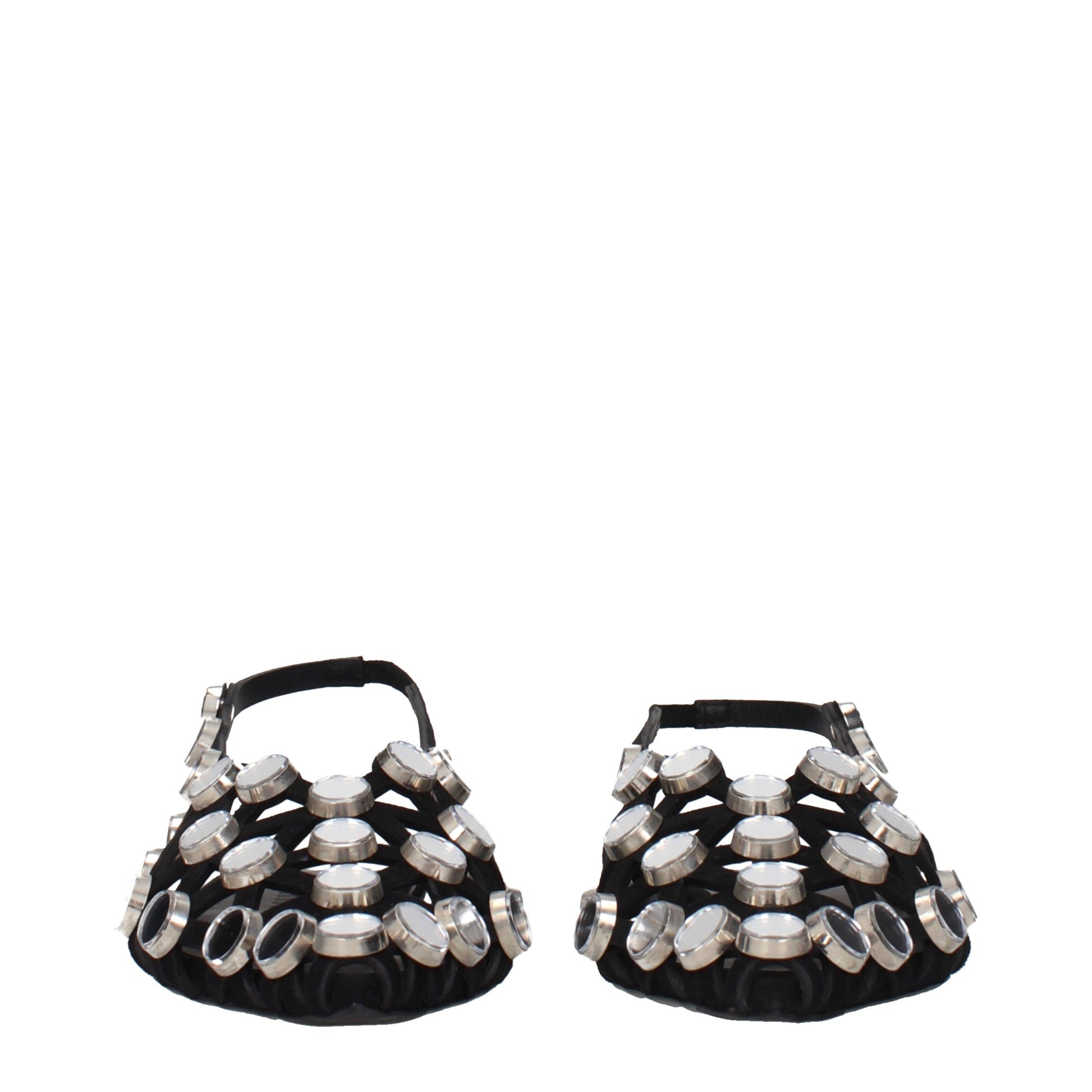 Black Leather Ballet Flats