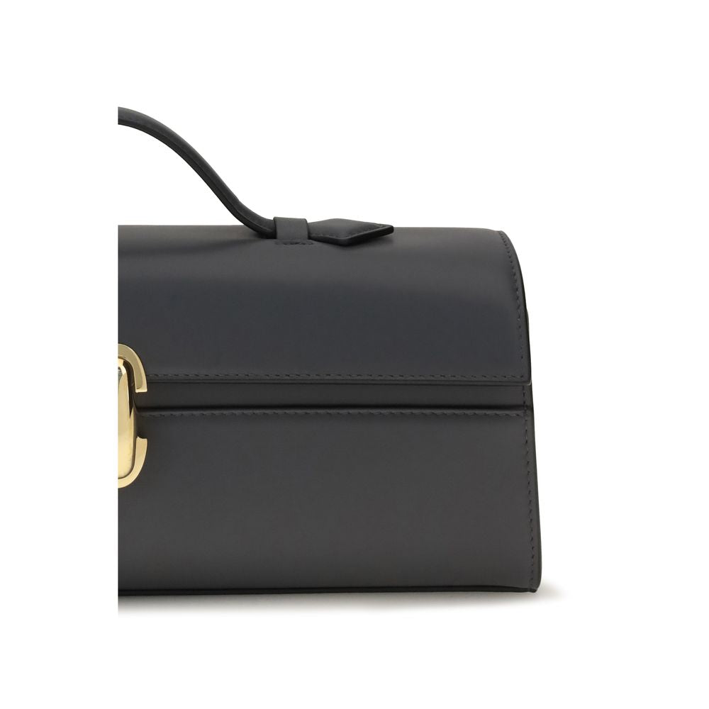 Gray Calf Leather Bos Taurus Shoulder Bag