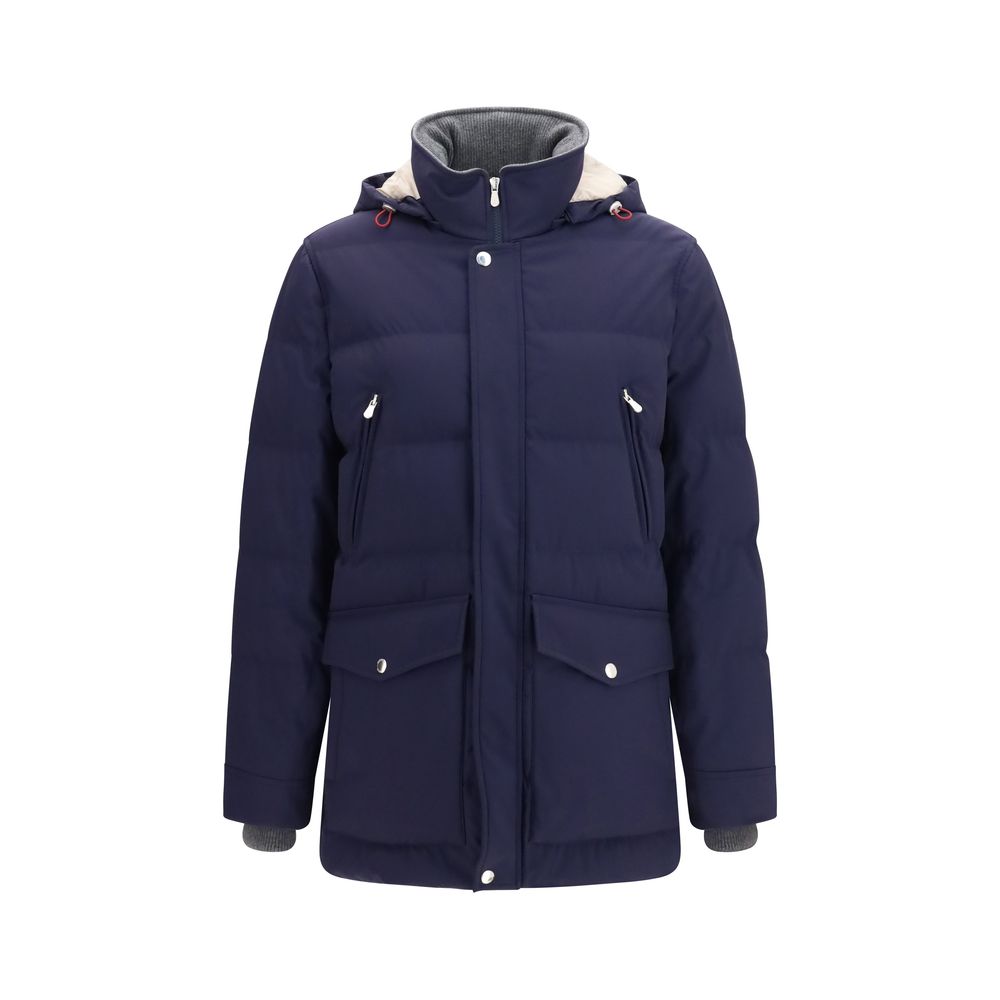 Blue Goose Down Full-Length Jacket