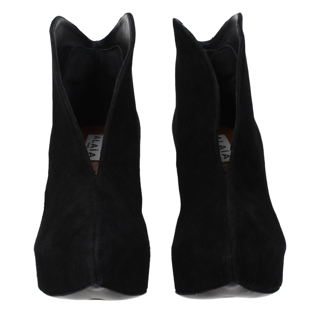 Black Leather Ankle Boots