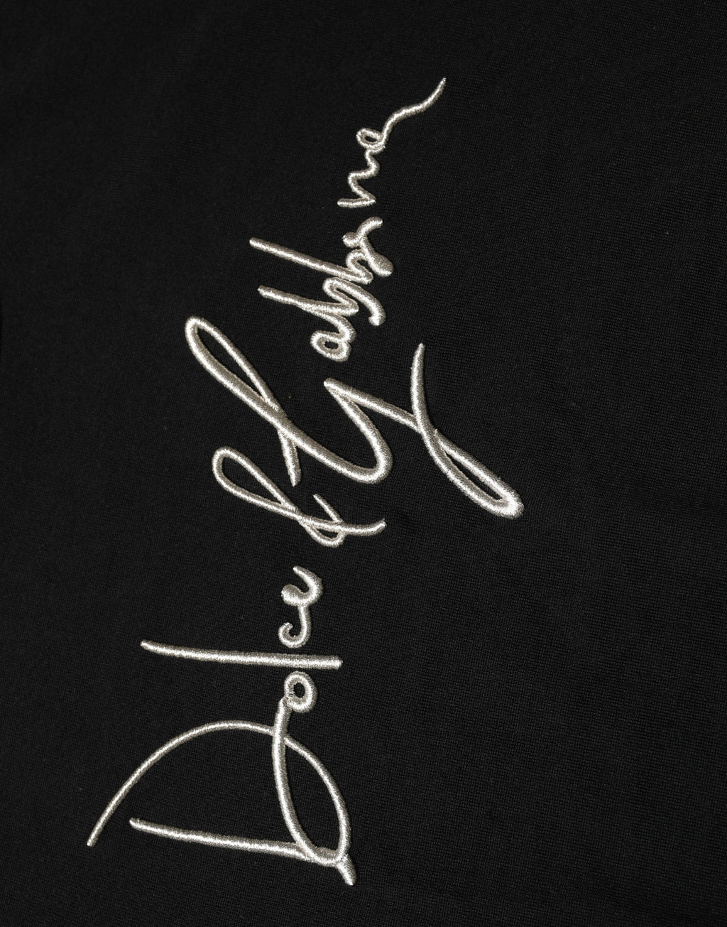 Black embroidered Logo Crew Neck Pullover Sweater