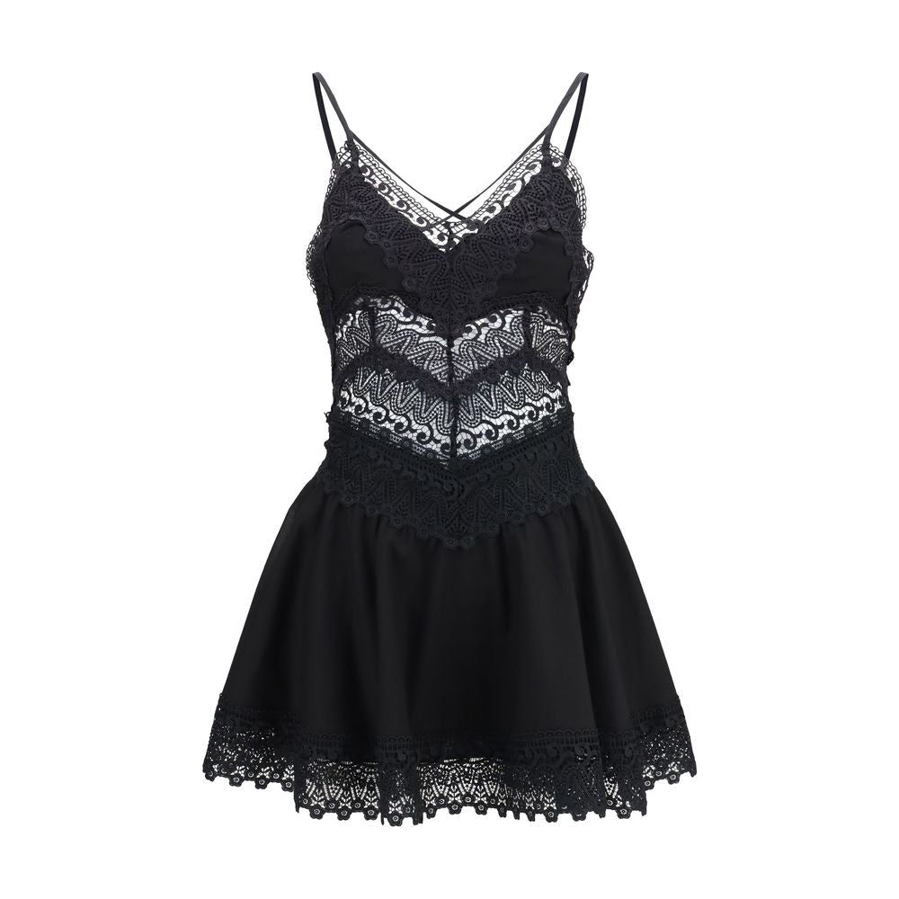 Black Cotton Casual Dress
