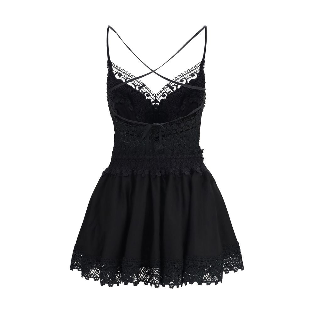 Black Cotton Casual Dress