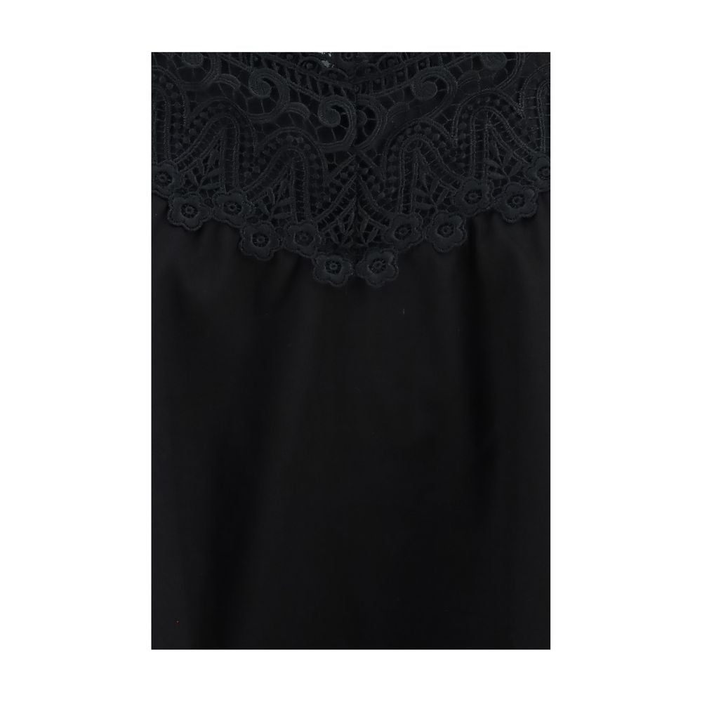 Black Cotton Casual Dress