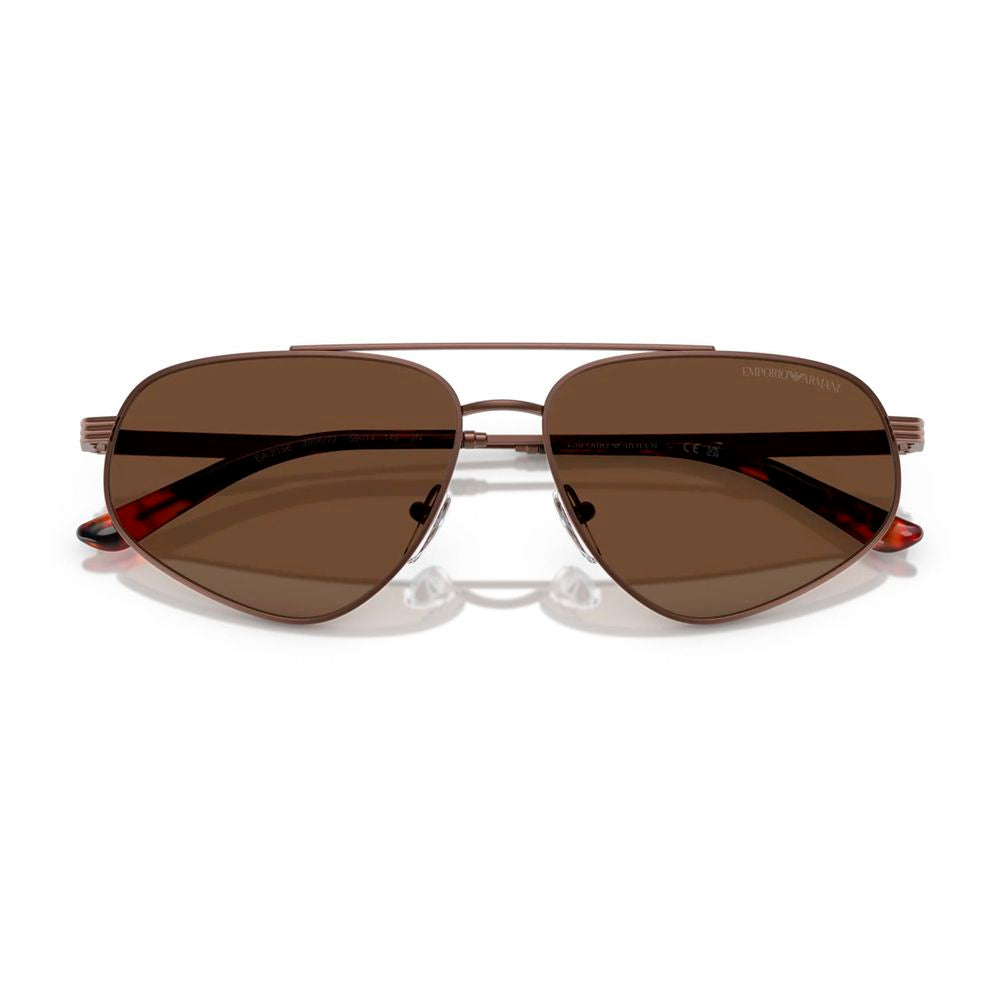 Brown Metal Sunglasses