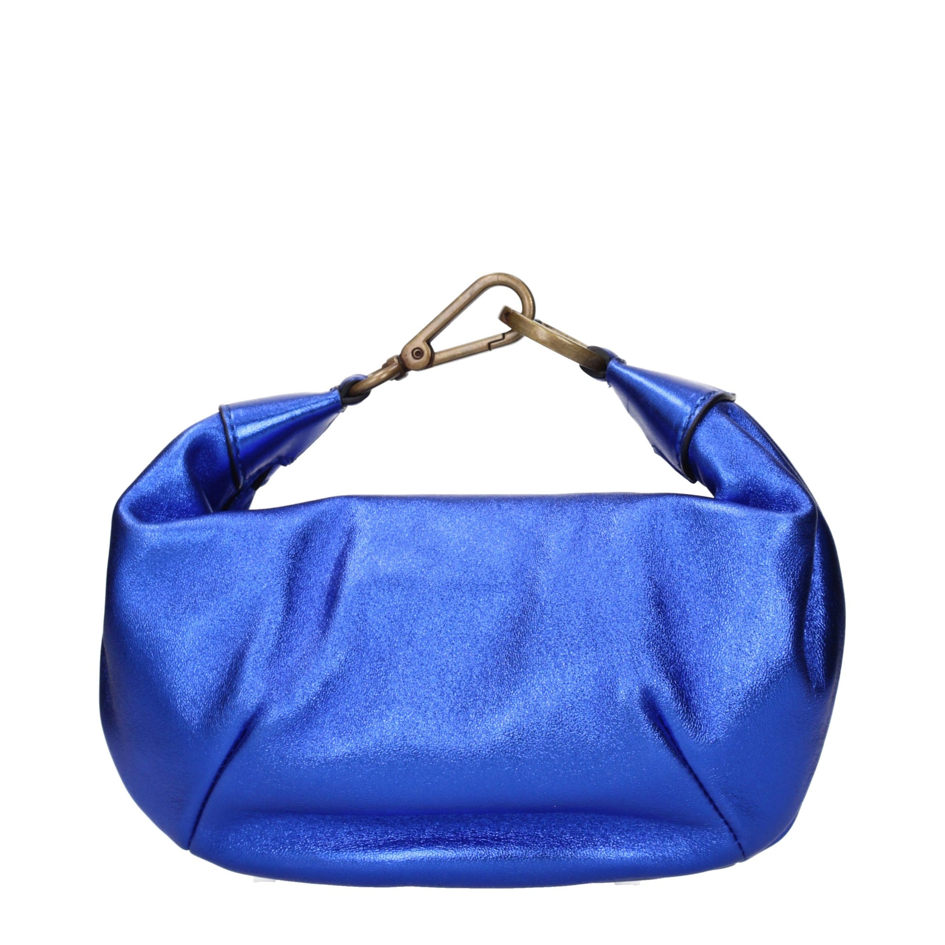 Blue Leather Handbag