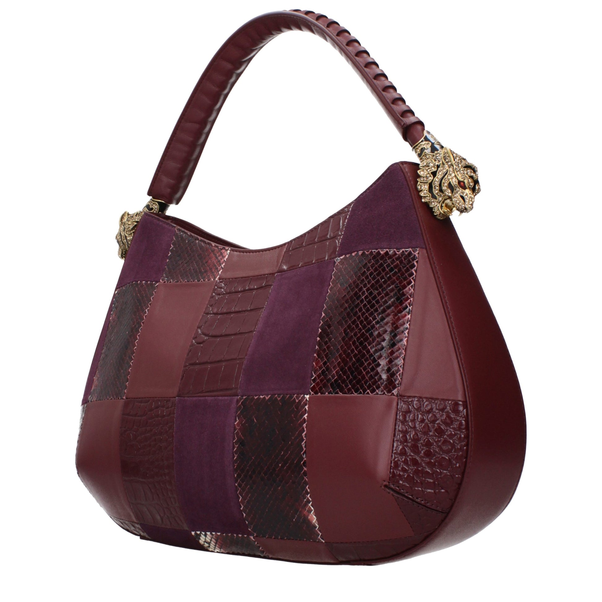 Purple Leather Handbag