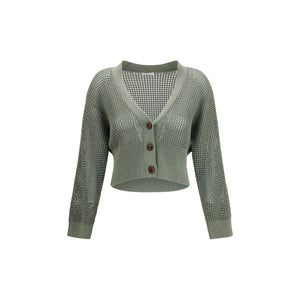 Bicolor Cotton Cardigan