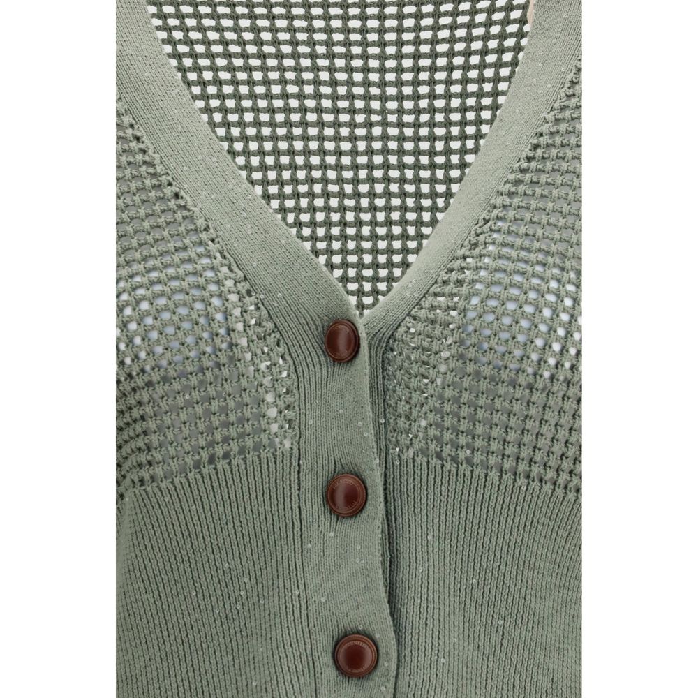Bicolor Cotton Cardigan