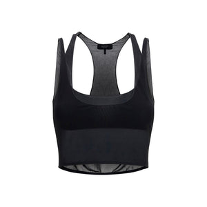 Black Viscose Bra