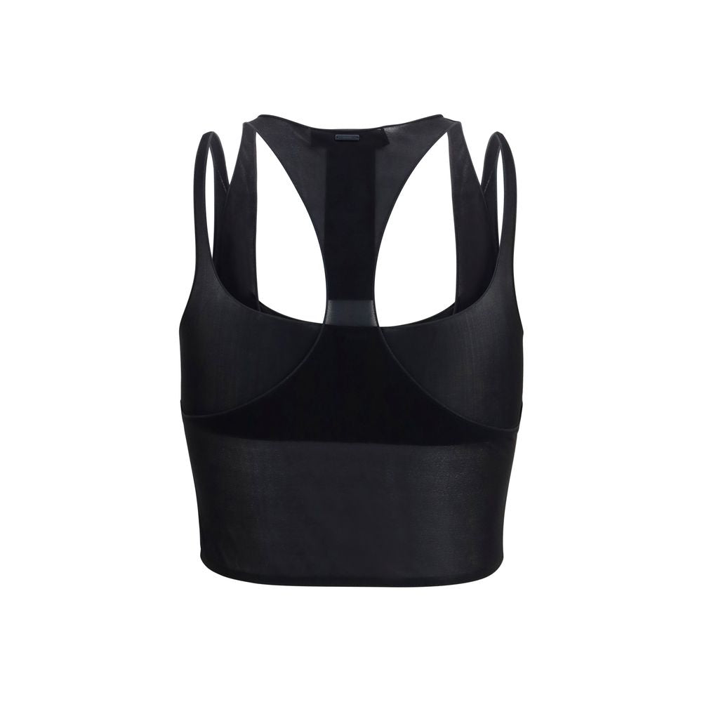 Black Viscose Bra