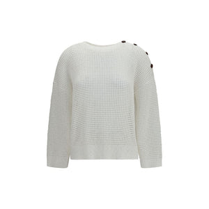 White Cotton Sweatshirt