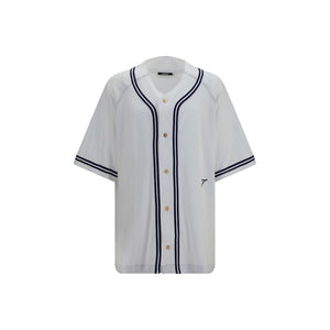 White Cotton Pattern Shirt