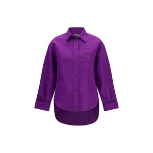 Purple Cotton Dress Shirt