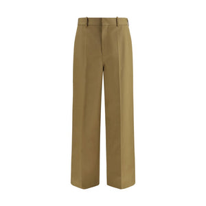 Beige Cotton Chino Pants