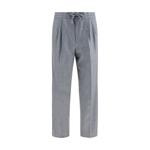 Gray Wool Oves Aries Casual Pants