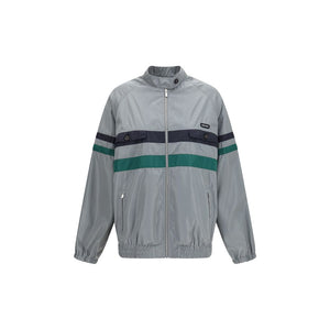 Gray Polyester Shell Jacket