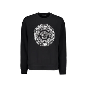 Black Cotton Sweatshirt