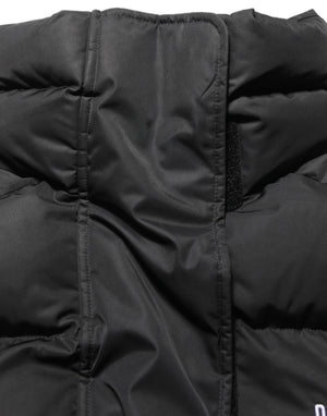 Black DGVIB3 Embroidered Padded Puffer Jacket