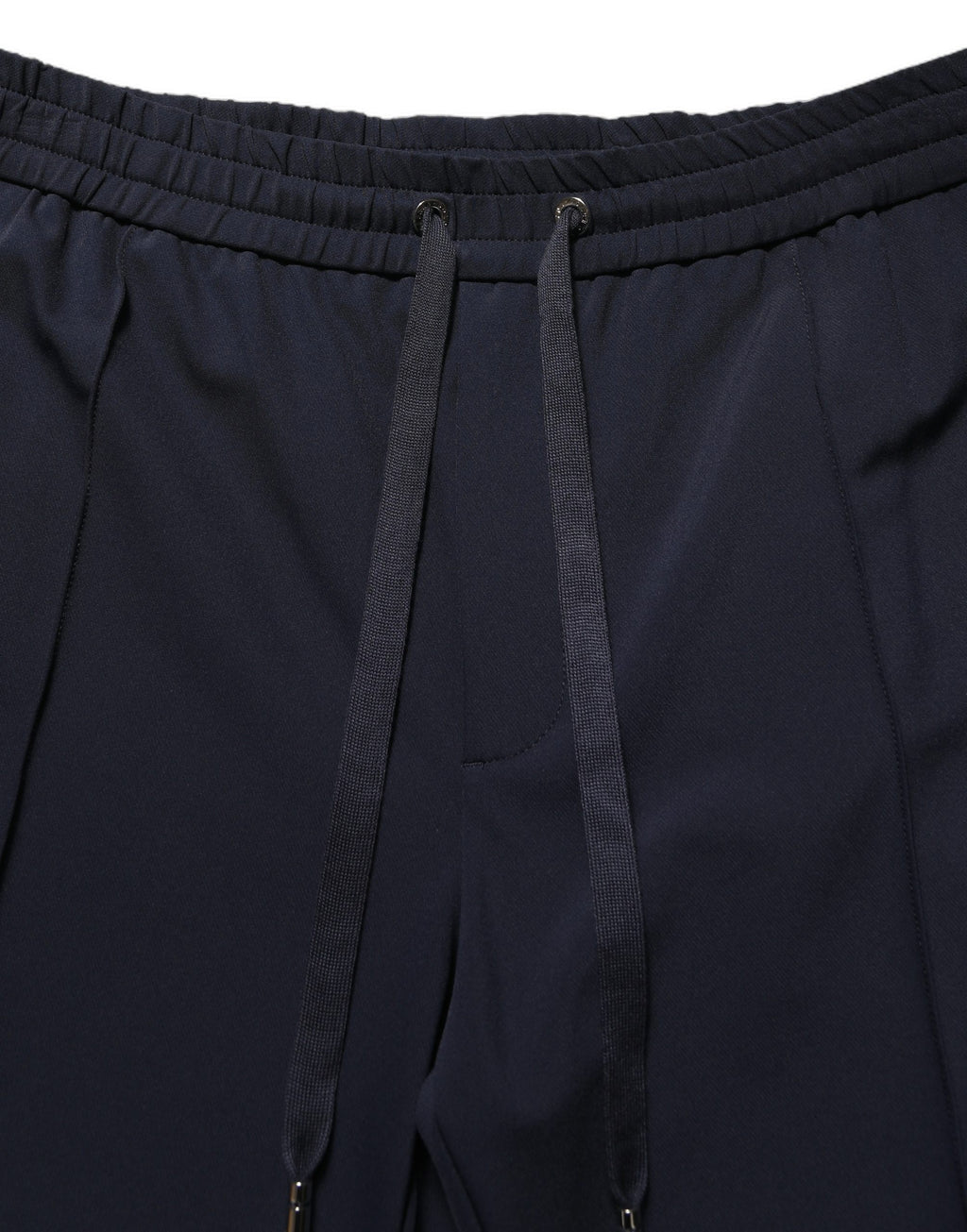 Dark Blue Drawstring Nylon Jogger Sweatpants Pants