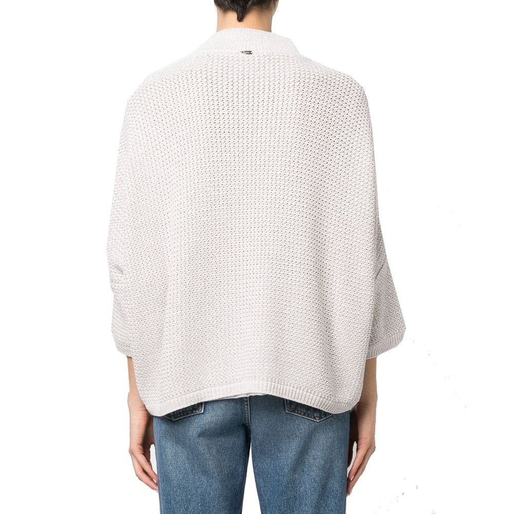 Beige Cotton Cardigan