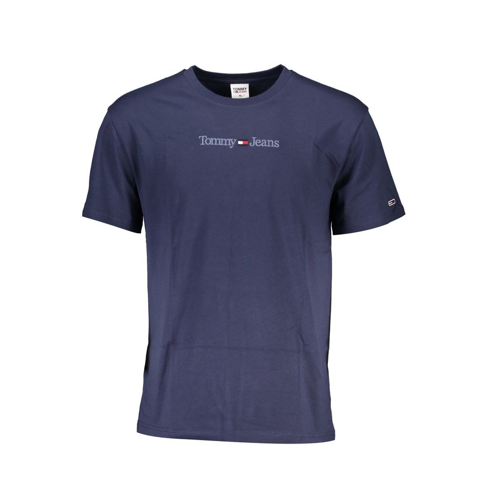 Blue Cotton Men's T-Shirt
