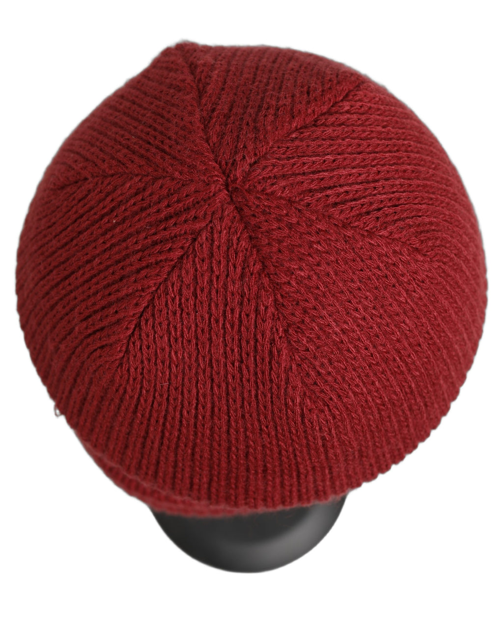 Women Bordeaux Wool Knitted Winter Beanie Capello Hat