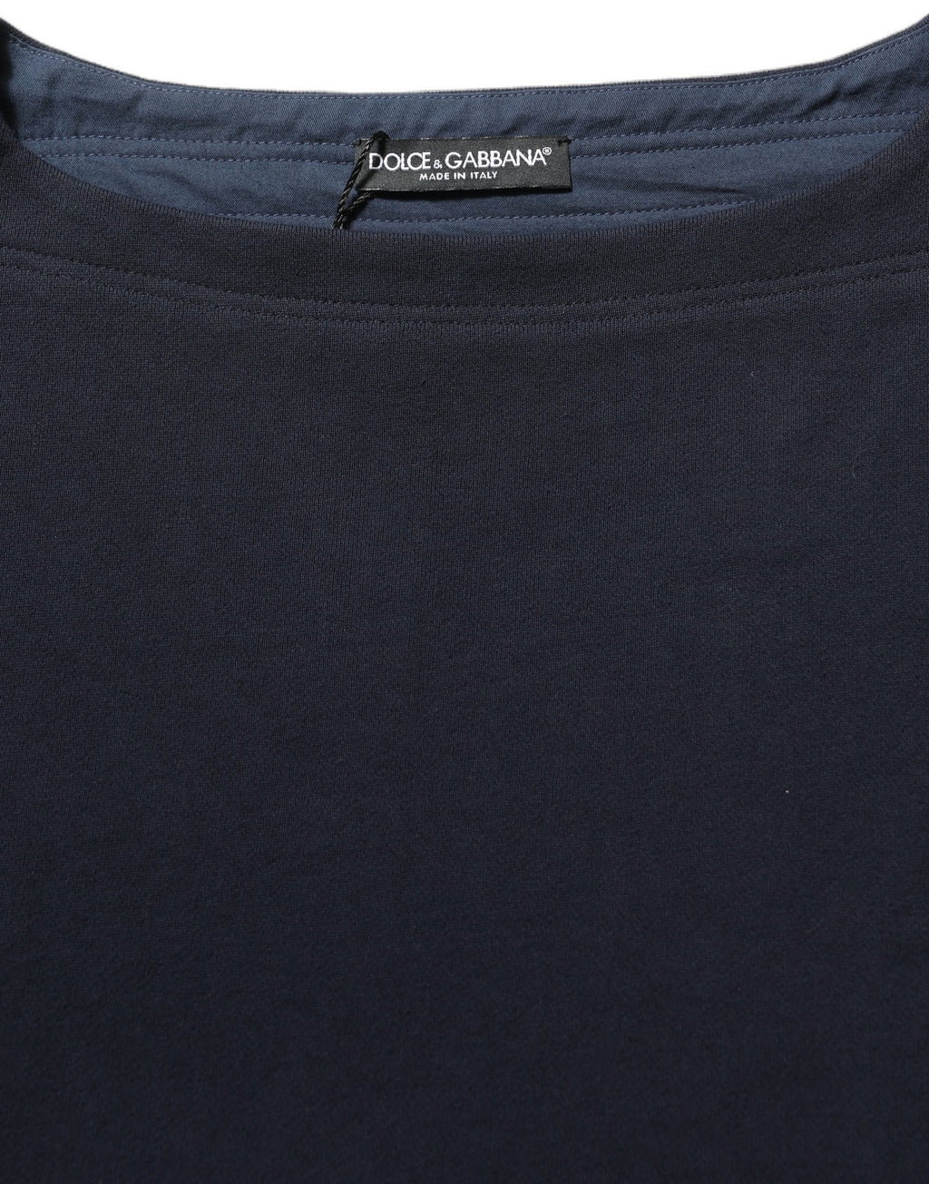 Dark Blue Logo Cotton Sweatshirt Sweater