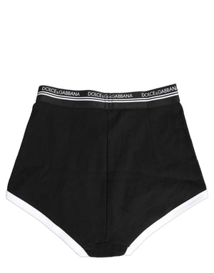 Black White Logo Waistband Coulotte Panty Underwear