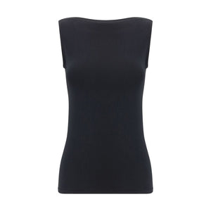 Black Modal Sleeveles T-Shirt