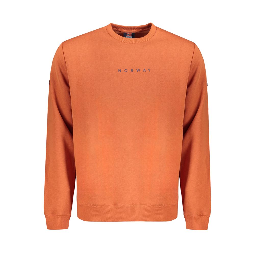 Brown Cotton Men's Sweatshirt