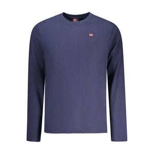 Blue Cotton Men's T-Shirt