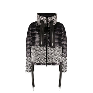 Black Polyamide Full-Length Jacket