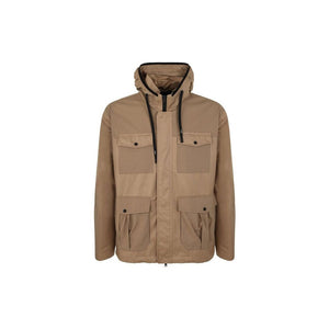 Brown Cotton Shell Jacket