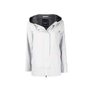 Gray Polyester Shell Jacket