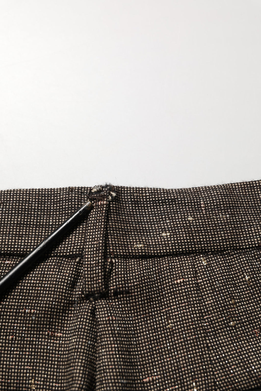 Dark Brown HighWaist Tapered Trouser Pants